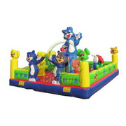 Naughty cat inflatable amusement park